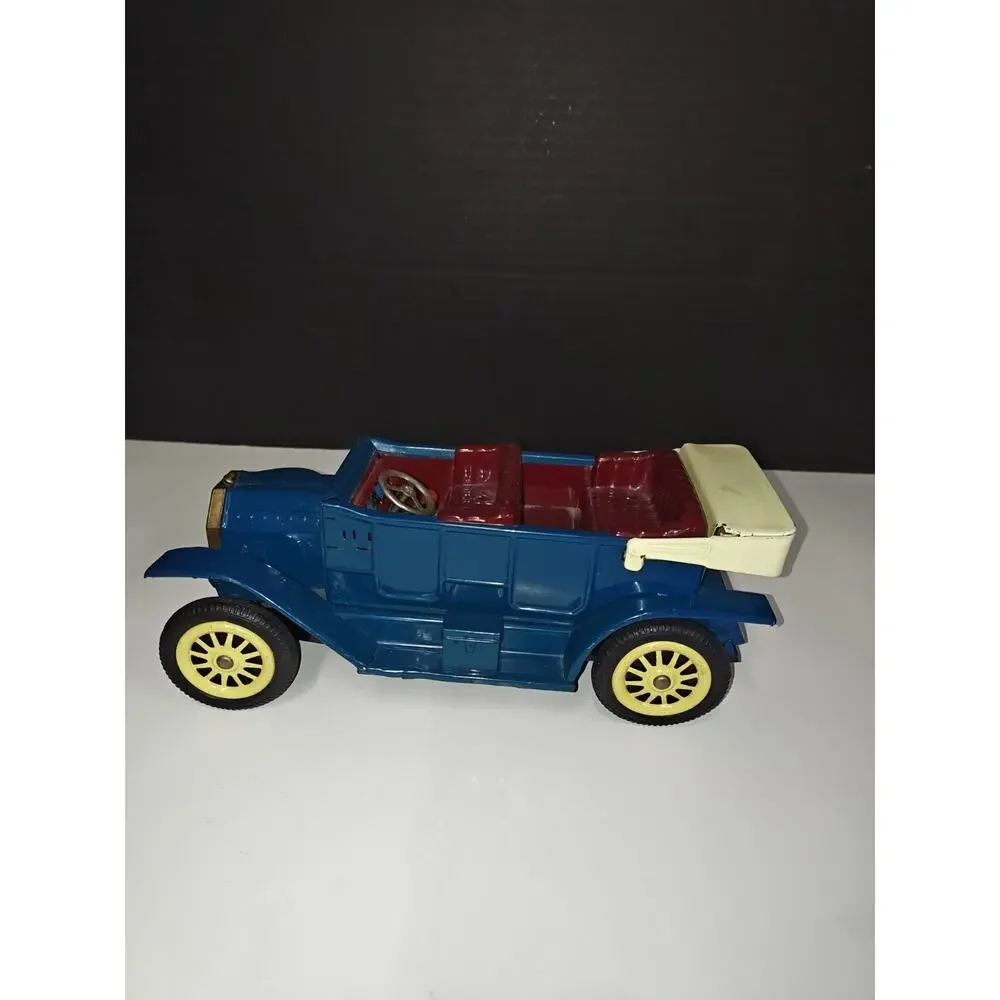 Vintage Tin Friction F-1908 Touring Car Made in Japan 1950's Collectible Toy Car